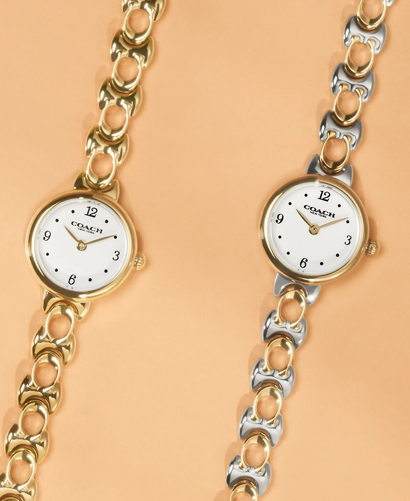 Coach Women's Iris Two Tone Stainless Steel Bracelet Watch, 22.5mm