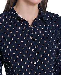 Tommy Hilfiger Women's Long-Sleeve Button Up Top