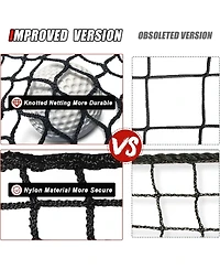 Aoligeijs Sports Netting - Heavy Duty Ball Net for Golf, Baseball, Hockey, Soccer