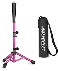 Aoligeijs Baseball Tee Batting Tee Softball Tee Portable Travel Hitting Tee,Easy Adjustable Height,Stable Tripod Stand