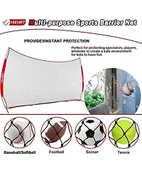Aoligeijs Sports Barrier Net,Sports Net,Barricade Backstop Net,Perfect for Baseball,Softball,Soccer, Basketball,Lacrosse