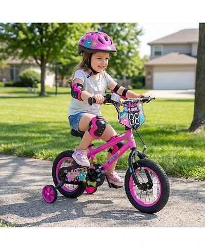 Slickblue Kids Bicycle with Training Wheels