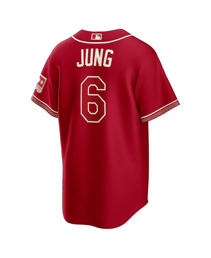 Nike Men's Josh Jung Red Texas Rangers 2026 City Connect Stadium Jersey