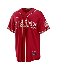 Nike Men's Wyatt Langford Red Texas Rangers 2026 City Connect Stadium Jersey