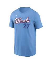 Nike Men's Austin Riley Powder Blue Atlanta Braves 2026 City Connect Name & Number T-Shirt