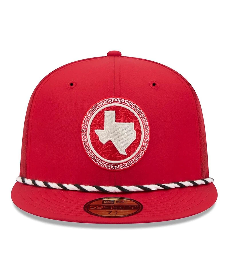 New Era Men's Red Texas Rangers 2026 City Connect Batting Practice 59FIFTY Fitted Hat