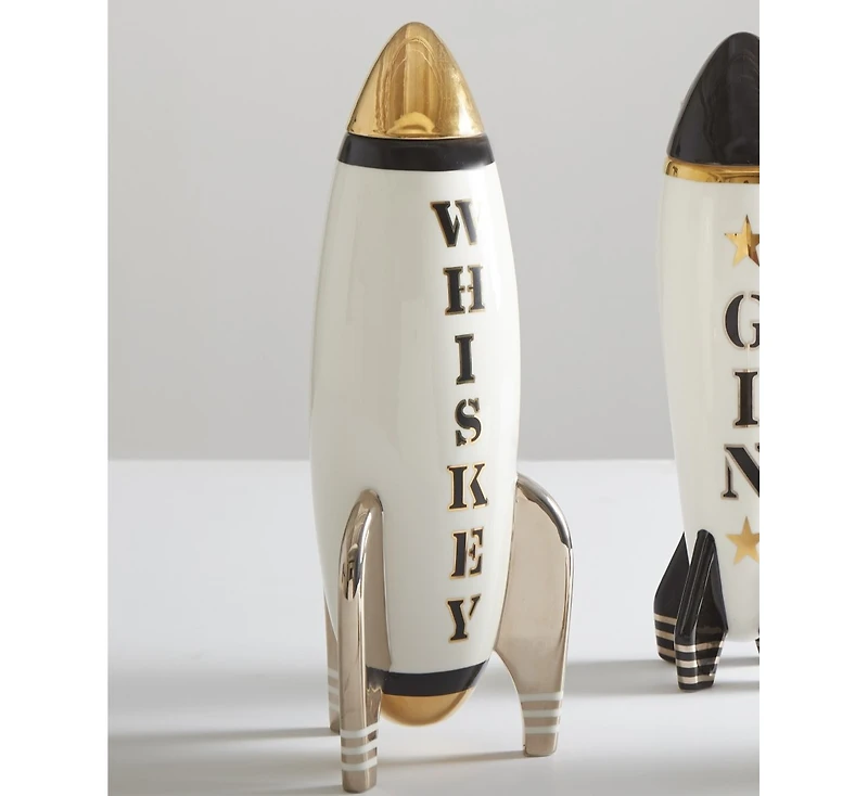 Jonathan Adler Rocket 43.3 oz. Whiskey Decanter