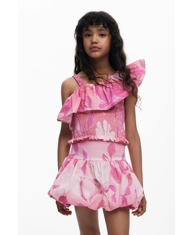 Desigual Girls Girls's Mini peplum floral skirt