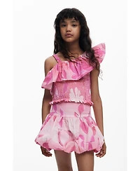 Desigual Girls Girls's Mini peplum floral skirt