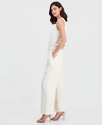 T Tahari Women's High-Rise Belted Wide-Leg Pants