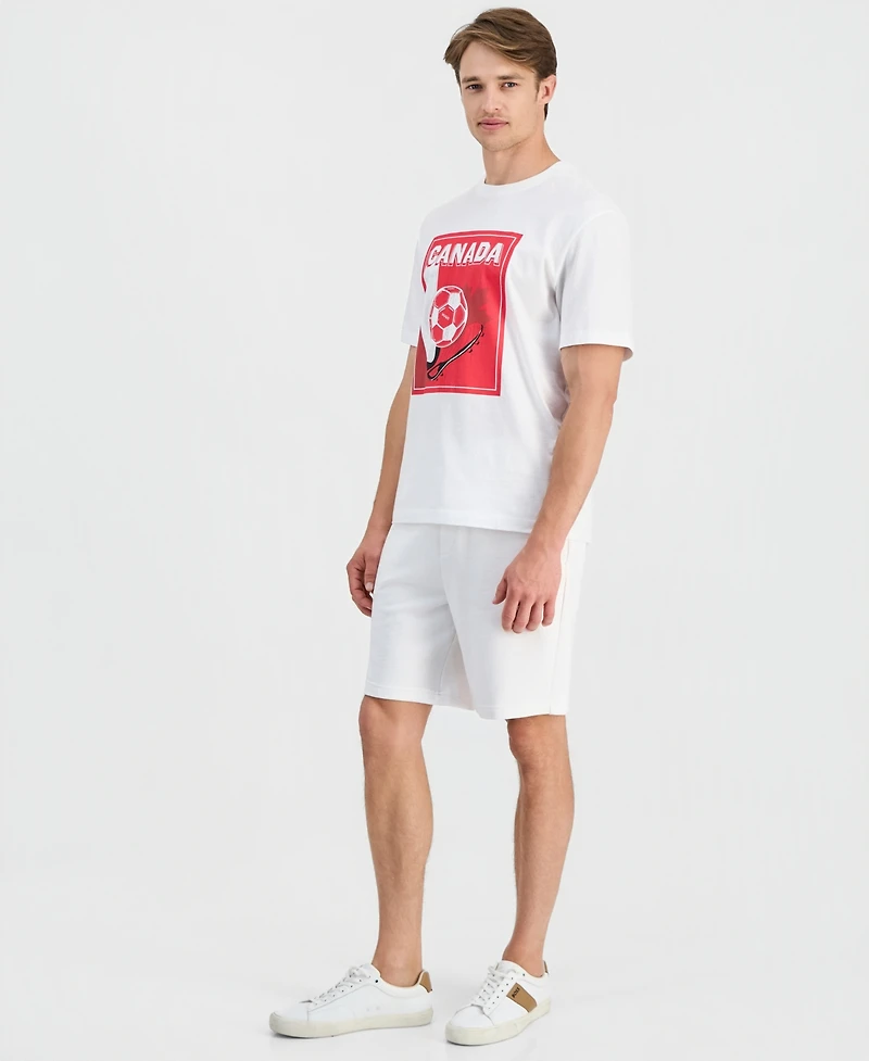 Hugo by Boss Men's Relaxed-Fit Canada Football T-Shirt