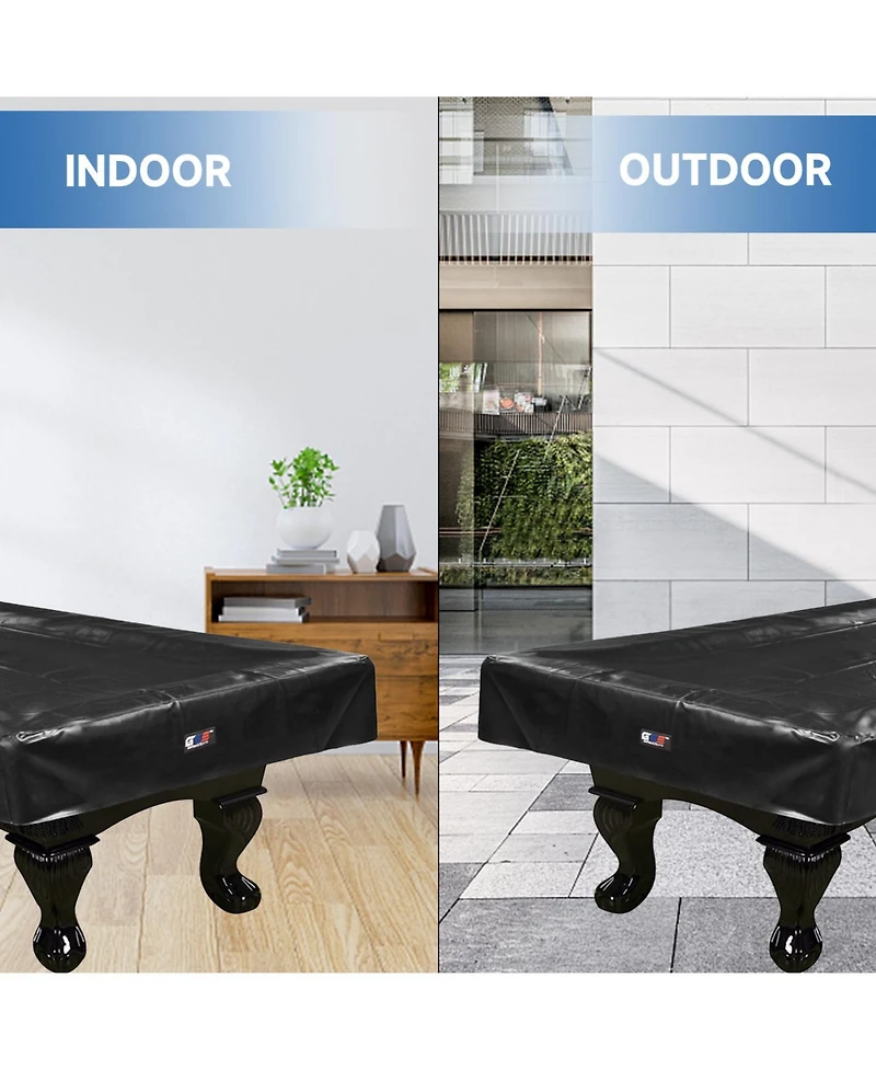 Gse Games & Sports Expert 7' Heavy Duty Leatherette Pool Table Covers, Waterproof Tearproof Cover for