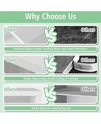 Gouun 3-Tier Cube Bookshelf with Drawers and Wall Anchor