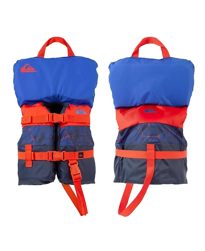 Quiksilver Infant Life Vest Uscg Approved with Quick-Release Buckles and Leg Strap, Upright Flotation and Grab Handle, for Boating, Fishing