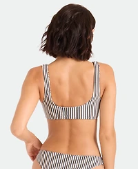 Volcom Women's Tropical Print Reversible Scoop Neck Bikini Top