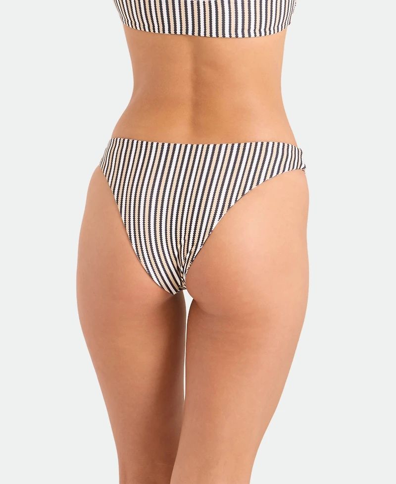 Volcom Women's Tropical Print Reversible Mid-Rise Bikini Bottoms