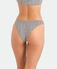 Volcom Women's Tropical Print Reversible Mid-Rise Bikini Bottoms