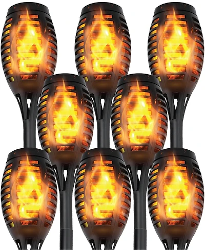 Pack Waterproof Flame Solar Torch Light