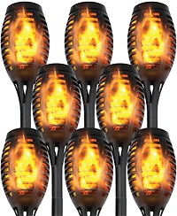 Pack Waterproof Flame Solar Torch Light