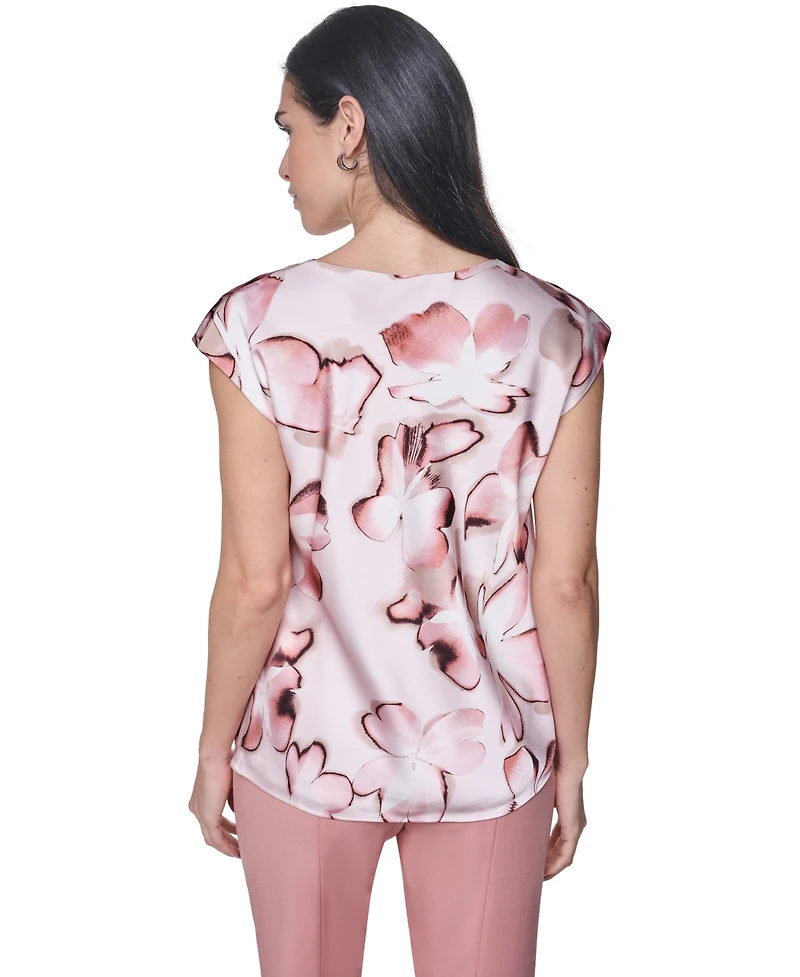 Calvin Klein Women's Cowl Neck Blouse