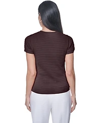 Calvin Klein Women's Crewneck Short-Sleeve Sweater