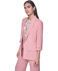 Calvin Klein Women's Notch Collar Long-Sleeve Jacket