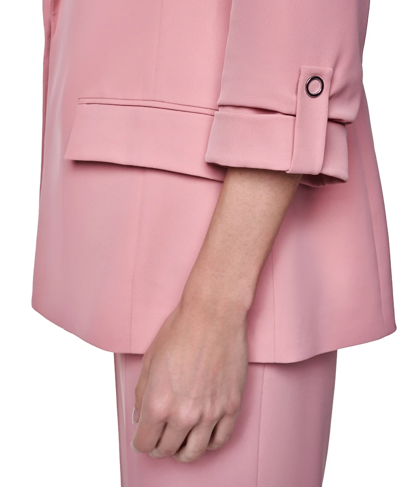 Calvin Klein Women's Notch Collar Long-Sleeve Jacket