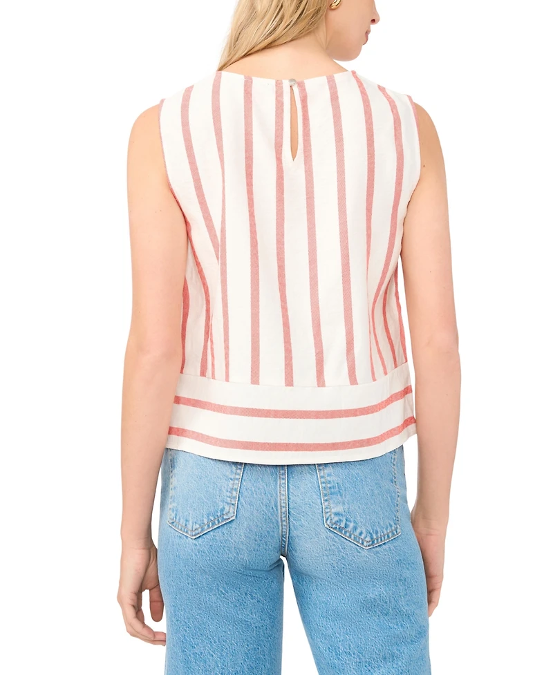 Vince Camuto Women's Sleeveless Crewneck Blouse