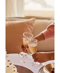 Fleck, Kira Stemware Champagne Flutes, Set of 2