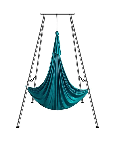 Mecale Aerial Yoga Frame with Yard Hammock 551 lbs Steel Stand