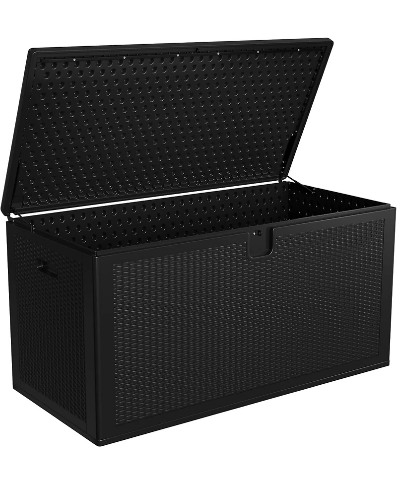 gaomon Premium Pro 150 Gallon Lockable Resin Deck Box, Waterproof & Uv Resistant Outdoor Storage for Cushions