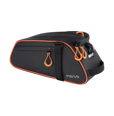 Aoligeijs Bike Rack Bag 8L Waterproof Bicycle Rear Trunk Bag Compact Cycling Storage with Shoulder Strap for Commuting Travel
