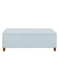 Madison Park Shandra 49" Tufted Top Upholstered Storage Bench