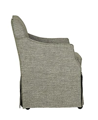 Martha Stewart Collection London 25" Upholstered Skirted Dining Arm Chair