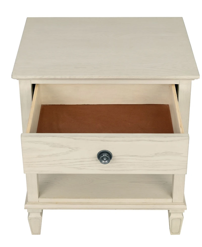 Madison Park Signature Victoria 24" One-Drawer Wood Bedside Table