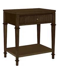 Martha Stewart Collection Kenna 26" Wood Fluted Drawer Nightstand