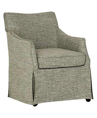 Martha Stewart Collection London 25" Upholstered Skirted Dining Arm Chair