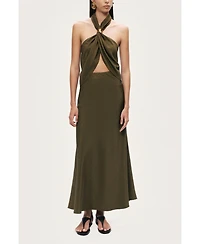 Nocturne Women's Twist Halter Neck Bustier
