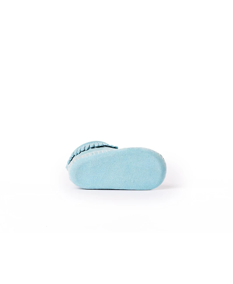 Minnetonka Baby Suede Back Flap Booties