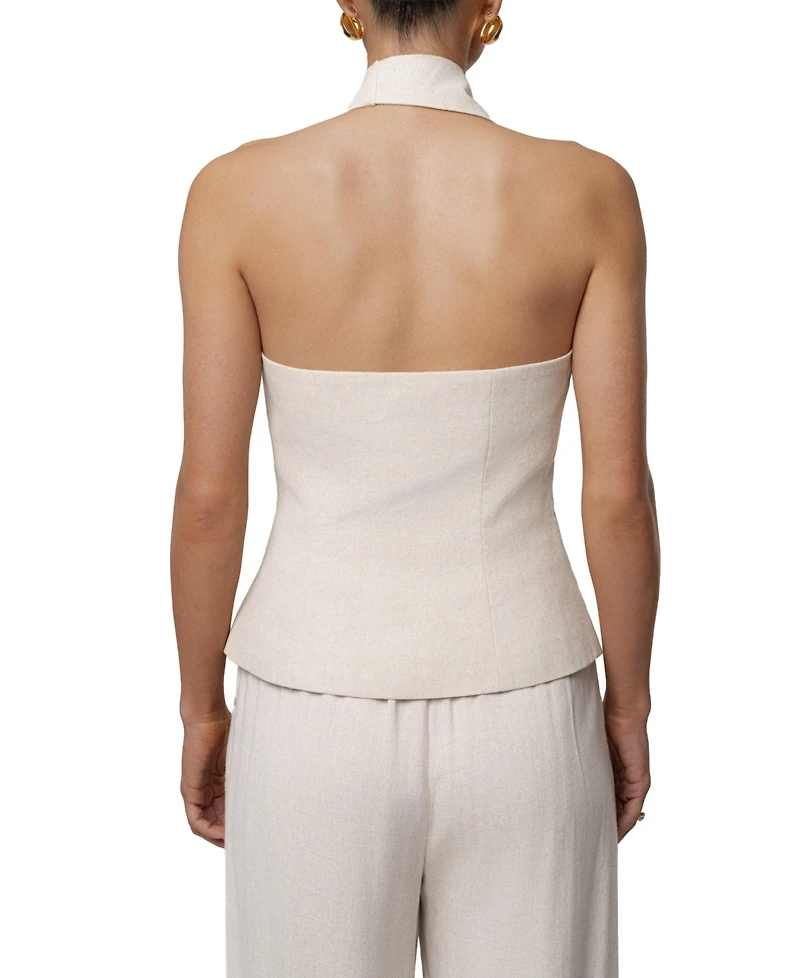 Jluxlabel Women's Asymmetric Scarf Top