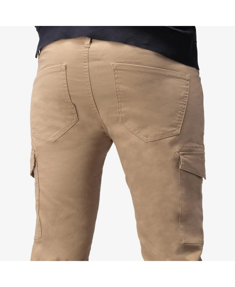 X-Ray Men's Slim Fit Commuter Chino Pant with Cargo Pockets