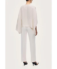 Nocturne Women's Fluid Cape Blouse