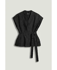 Nocturne Women's Textured Belted Vest