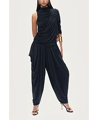 Nocturne Women's Asymmetric Draped Blouse