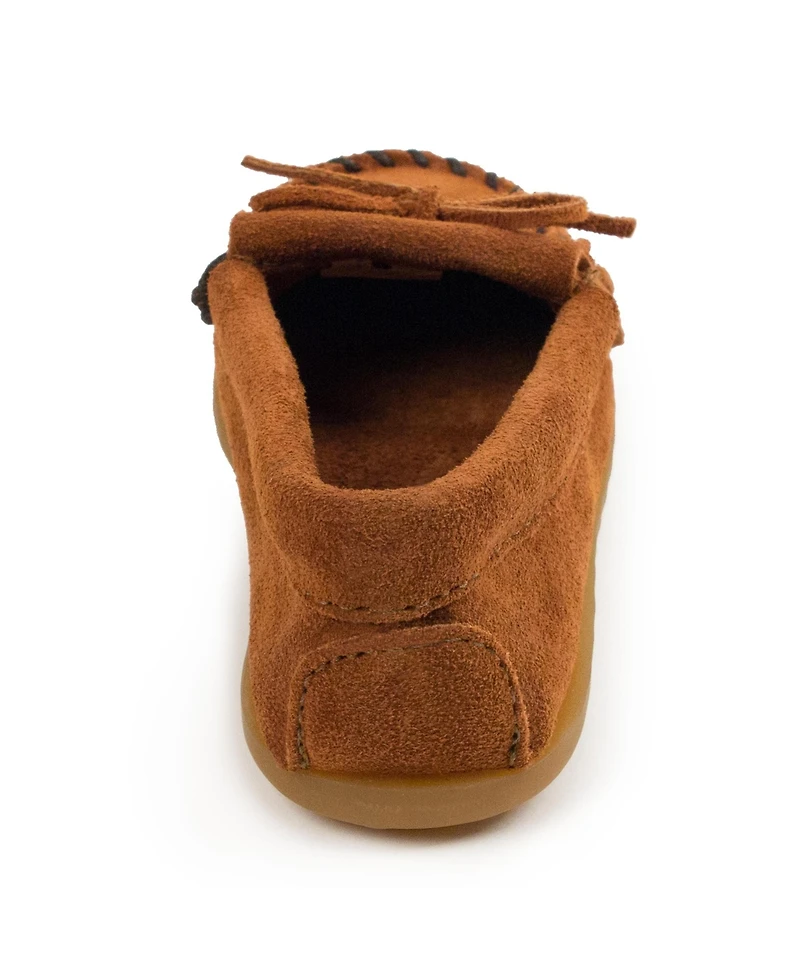 Minnetonka Kids' Kilty Suede Moccasins