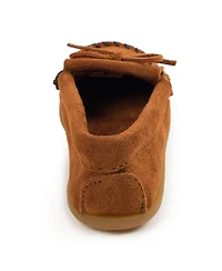 Minnetonka Kids' Kilty Suede Moccasins