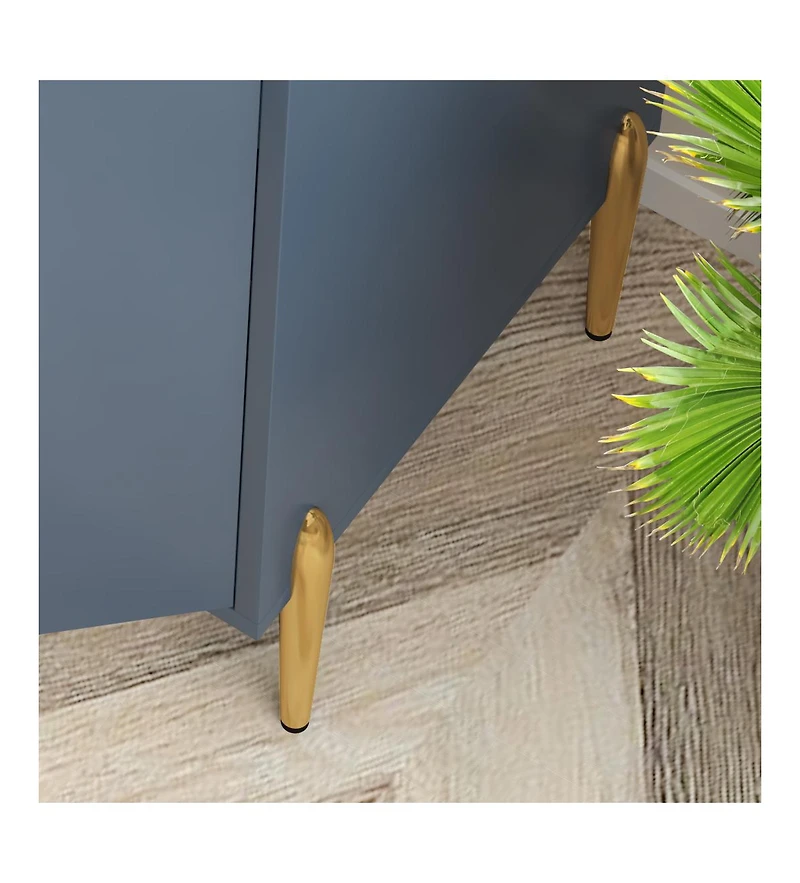 flynama Home Wine Bar Cabinet with Wine Rack and Adjustable Shelf