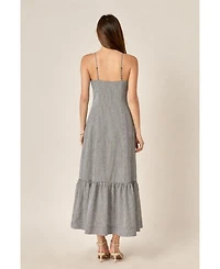 English Factory Women's Gingham Maxi Dress