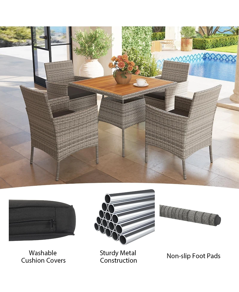 Gouun French Table and Dining Chairs