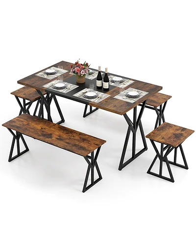 Gouun French Table and Dining Chairs